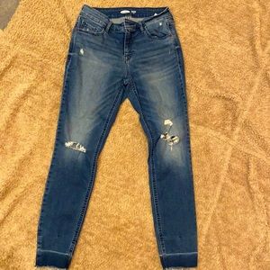 Old Navy Rockstar super skinny ripped jeans.size 2